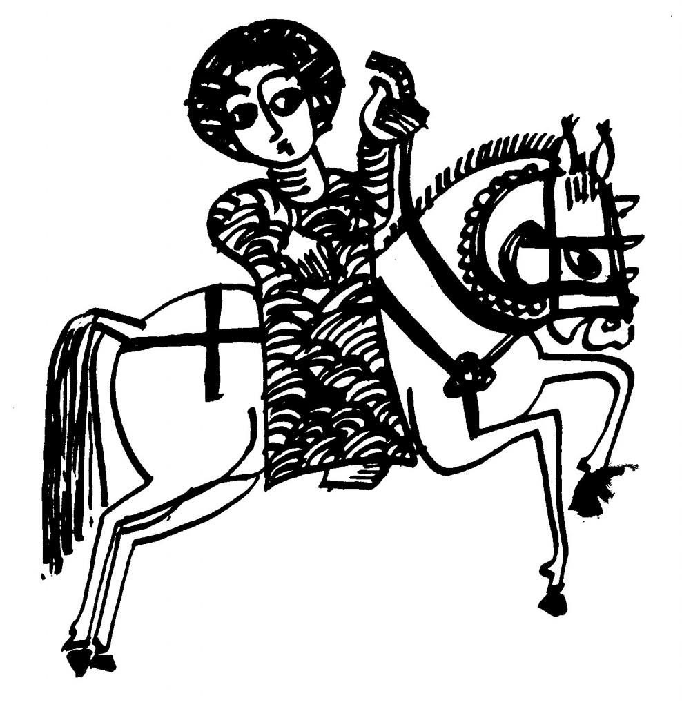 Interpreter on horseback